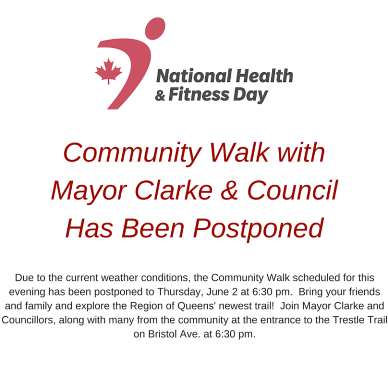Community Walk with Mayor Clarke CouncilHas Been Postponed