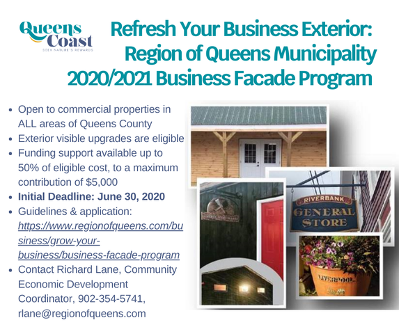 Open to businesses in ALL areas of Queens County Deadline June 30 2020