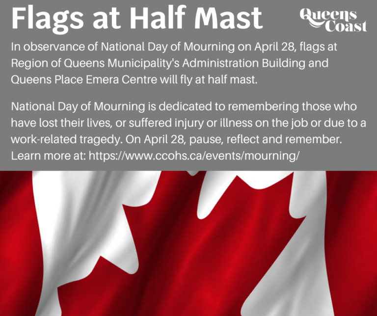 Half mast Day of Mourning