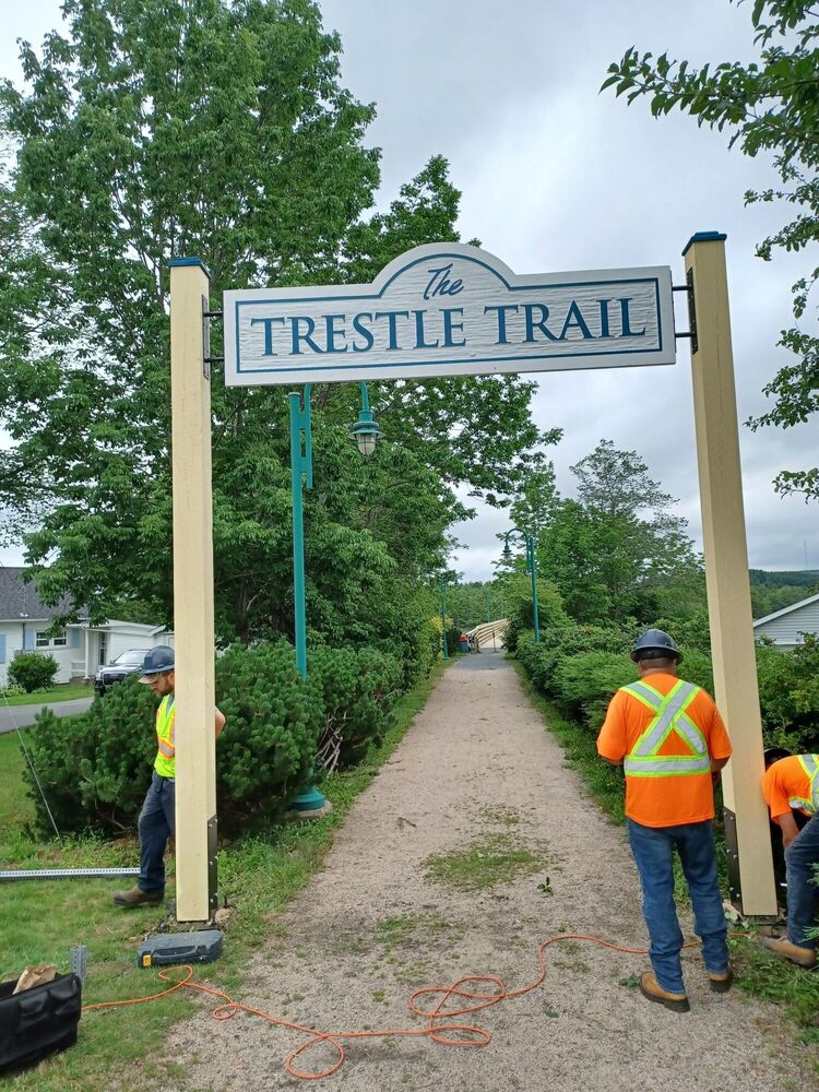trestle trail new sign