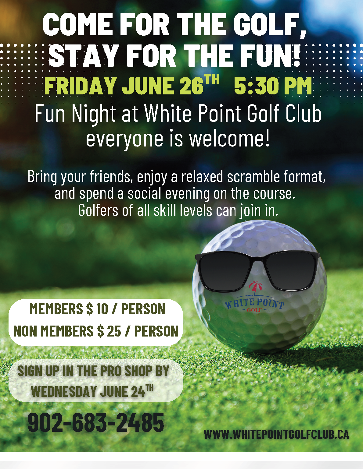 Fun Night Golf at White Point Golf Club