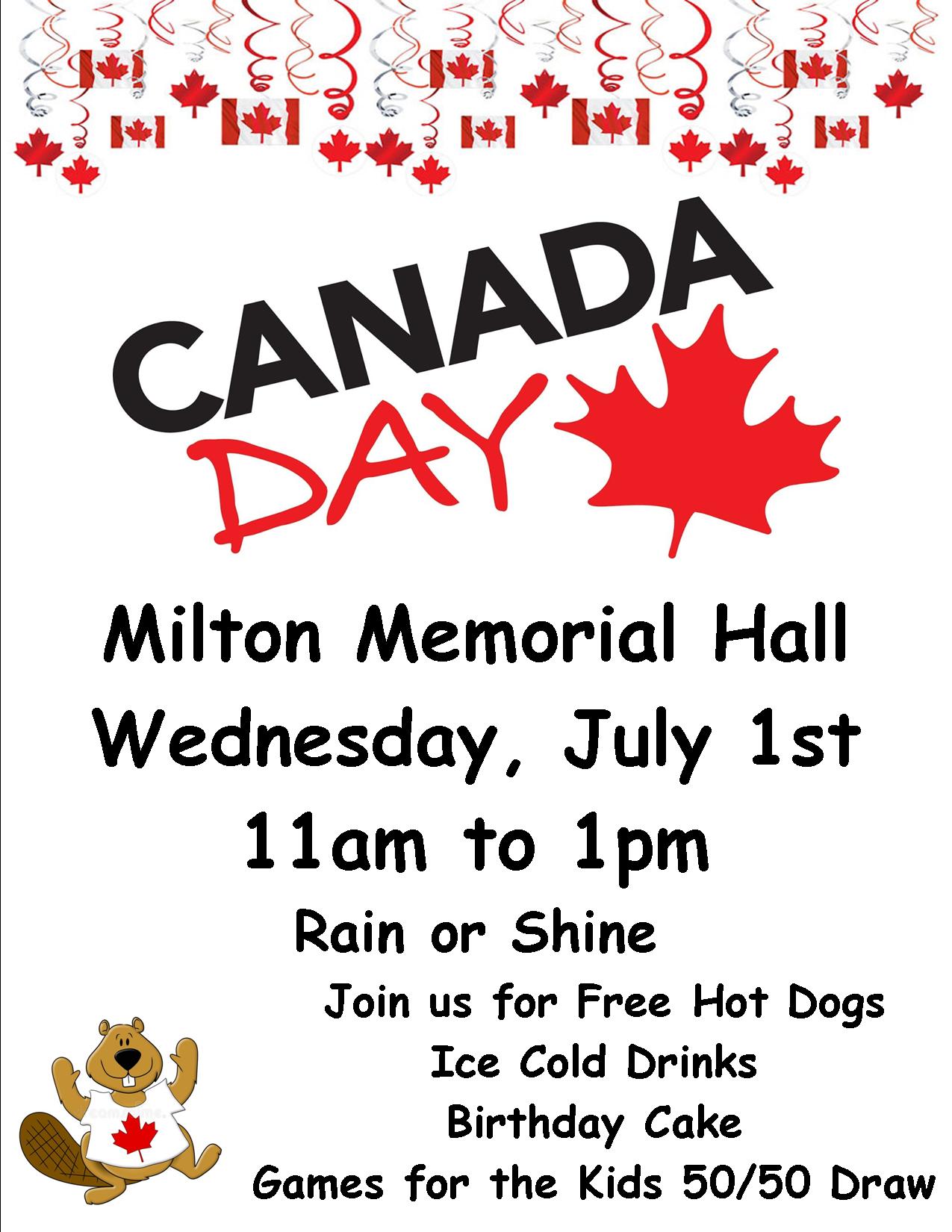 Milton Canada Day Party