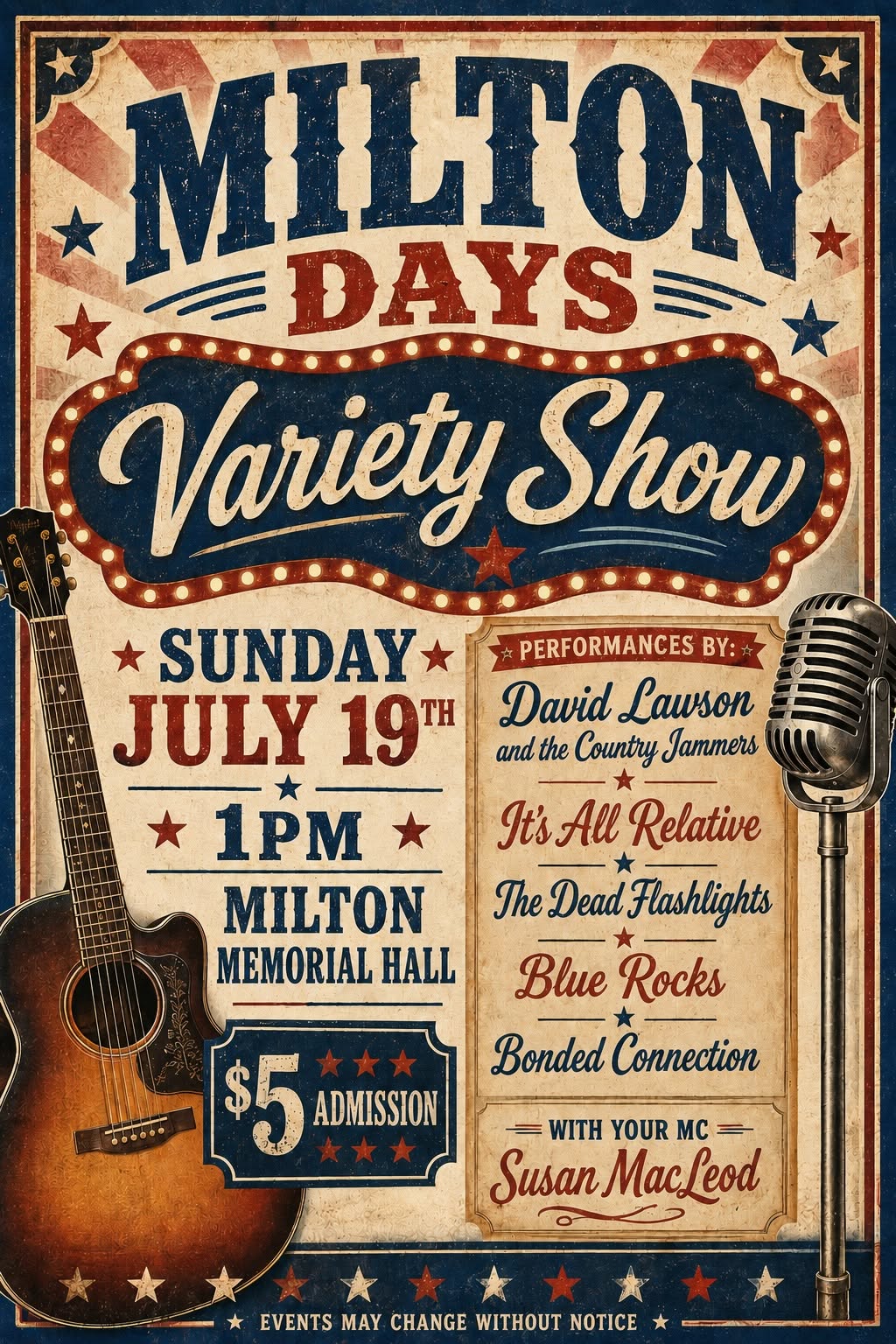 Milton Days Variety Show