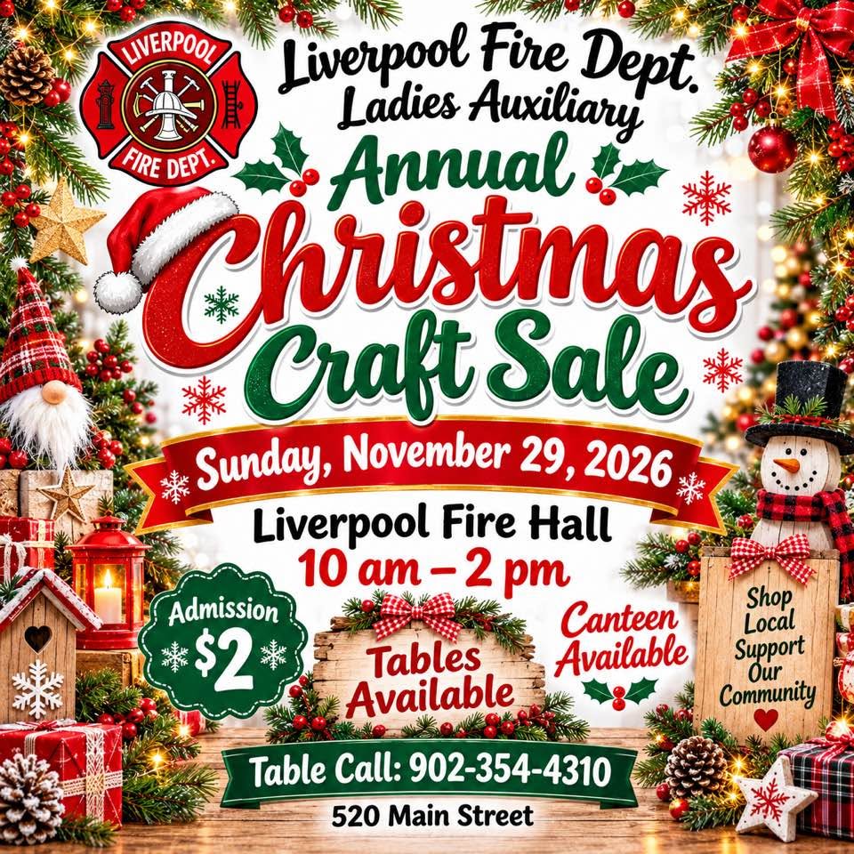Liverpool Fire Fighters Ladies Auxiliary Annual Christmas Craft Sale
