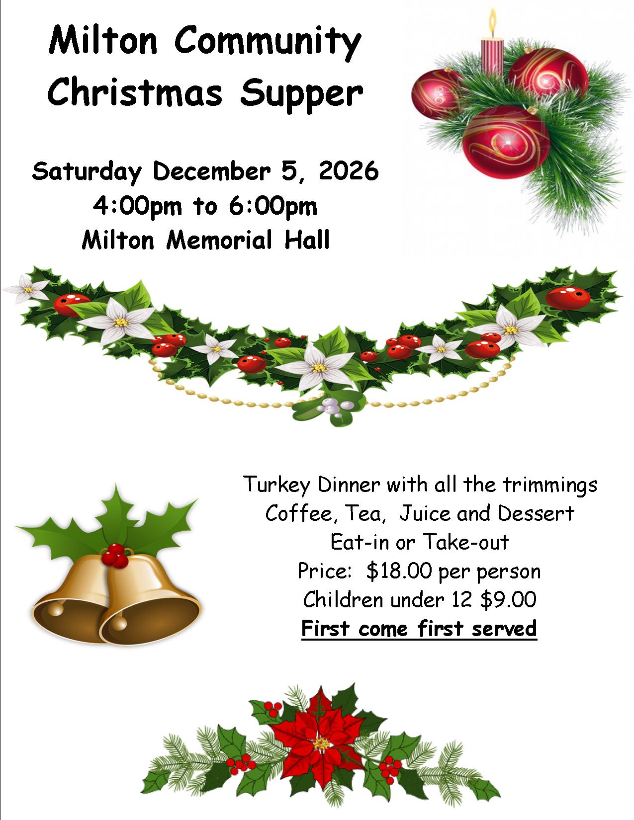 Milton Christmas Supper