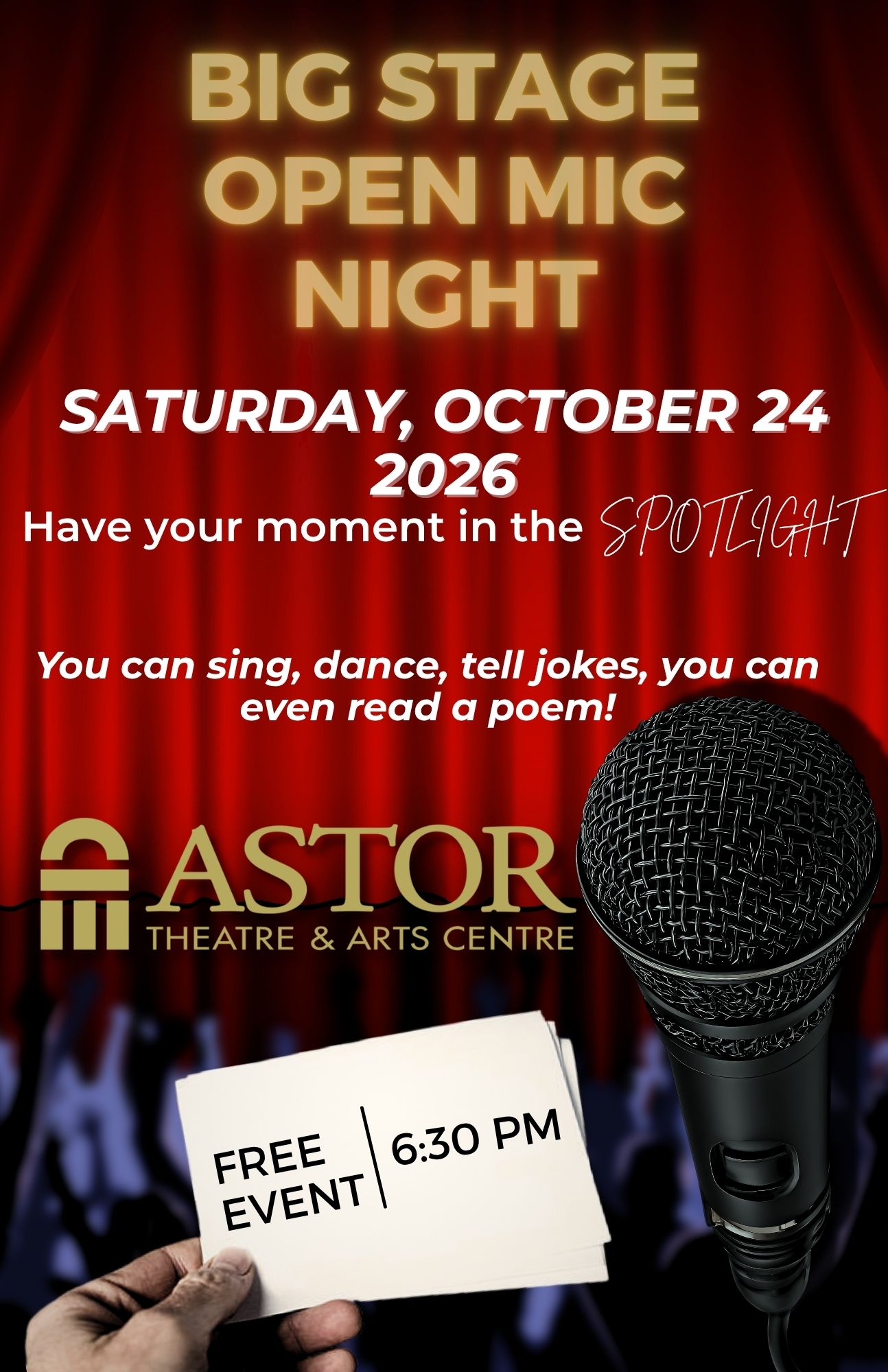 Big Stage Open Mic Night