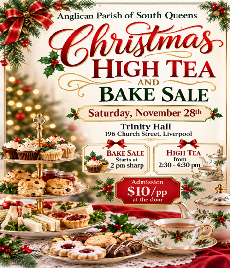 Christmas High Tea and Bake Sale